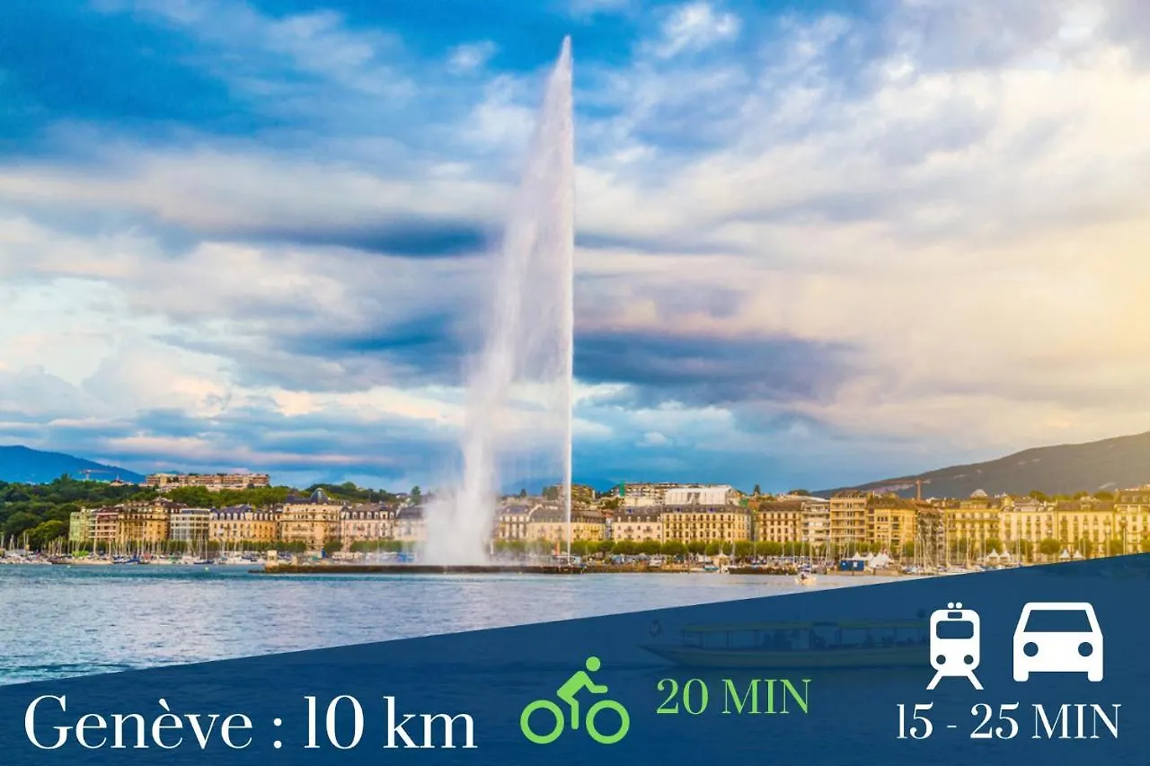 Homey Hanna - Au Pied Du Tram / Parking Gratuit / Balcon Prive / Wifi Gratuit Annemasse
