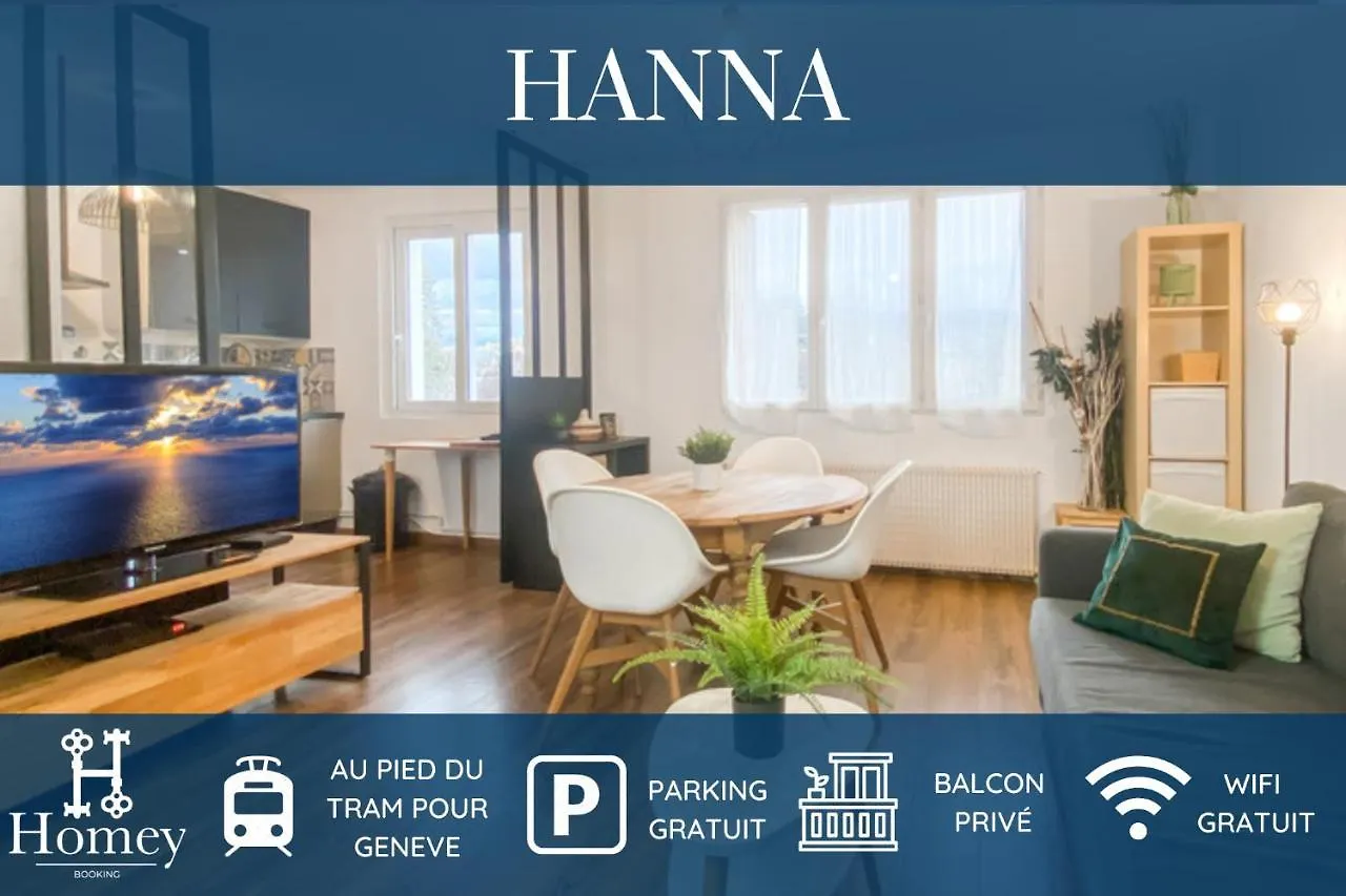 Homey Hanna - Au Pied Du Tram / Parking Gratuit / Balcon Prive / Wifi Gratuit Annemasse 0*,  France