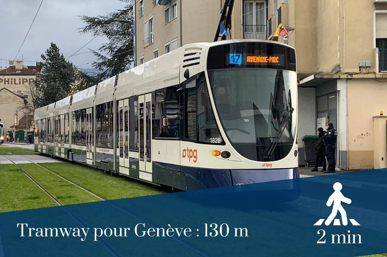 Homey Hanna - Au Pied Du Tram / Parking Gratuit / Balcon Prive / Wifi Gratuit Annemasse Apartment